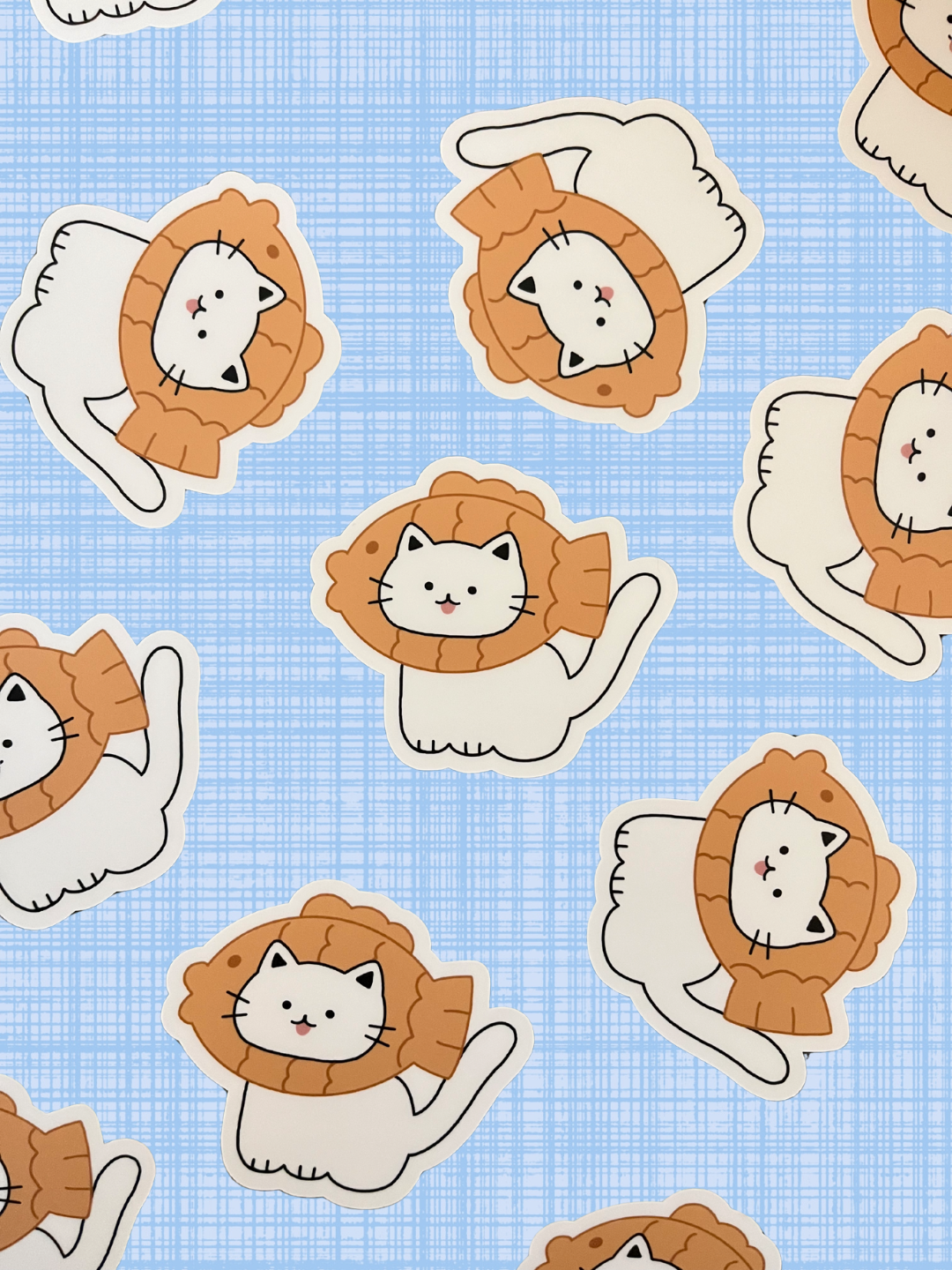Taiyaki Cat Vinyl Sticker