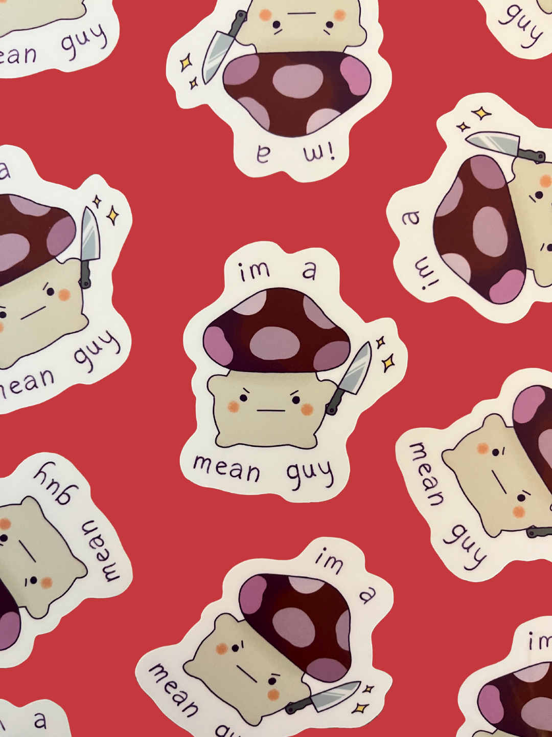 Mean Guy Vinyl Sticker