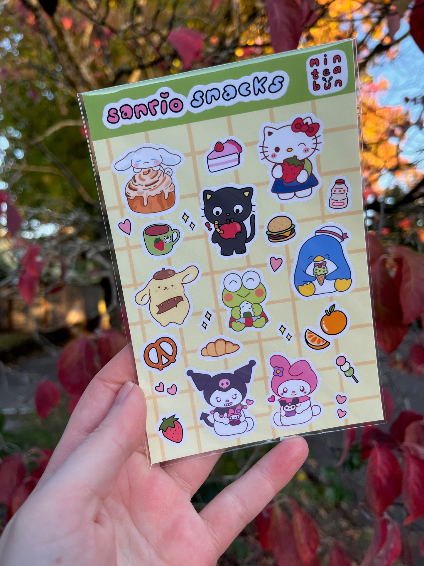 Kitty Snack Sticker Sheet
