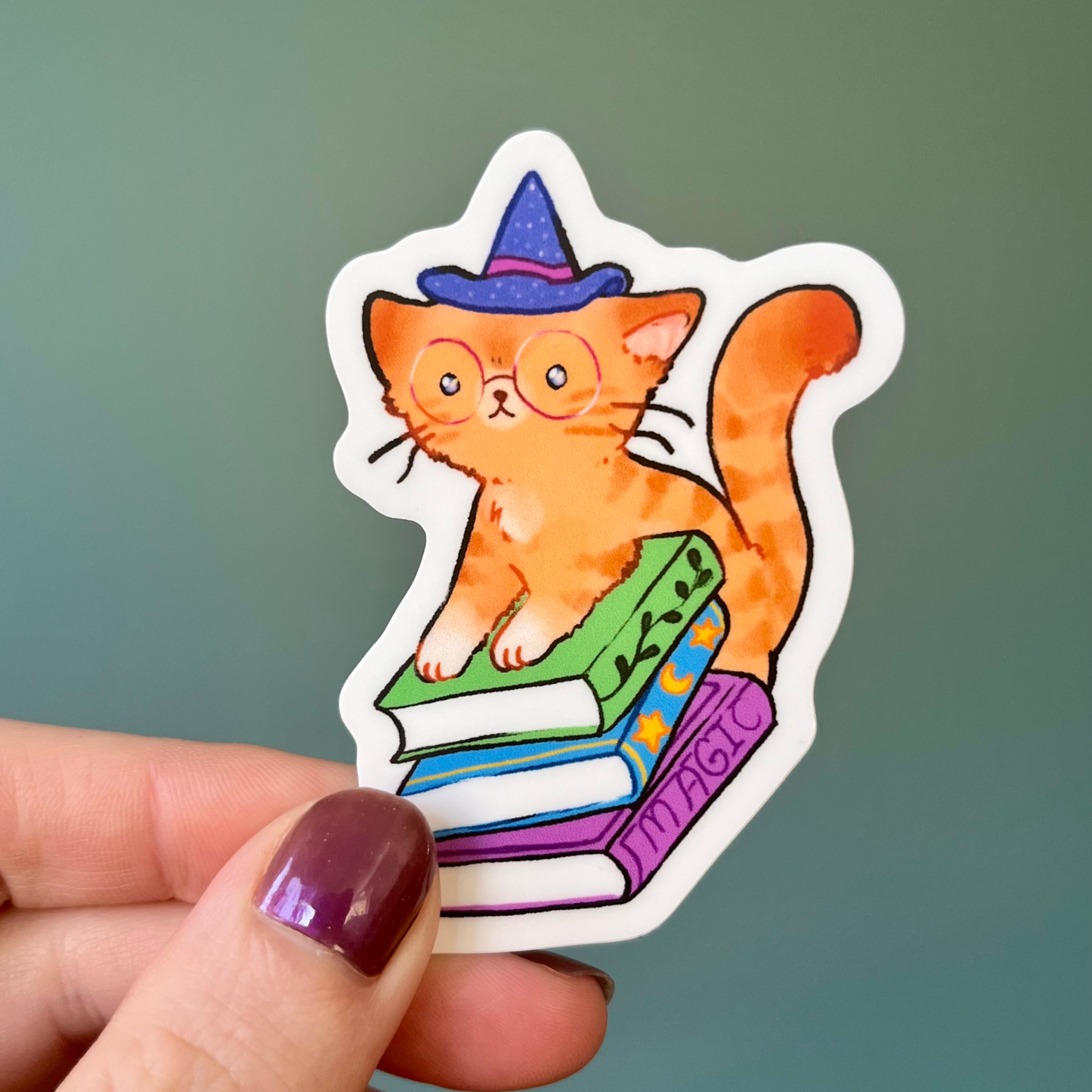 Wizard Cat Vinyl Sticker