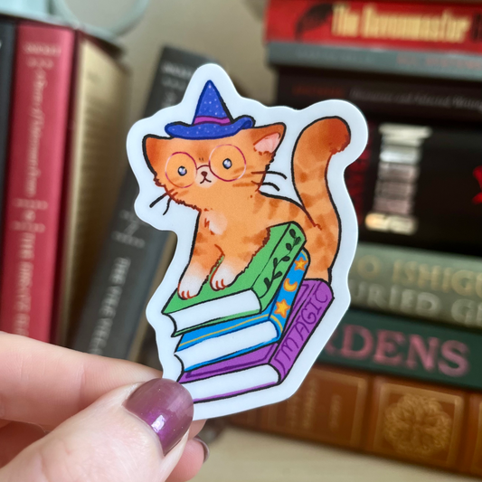Wizard Cat Vinyl Sticker
