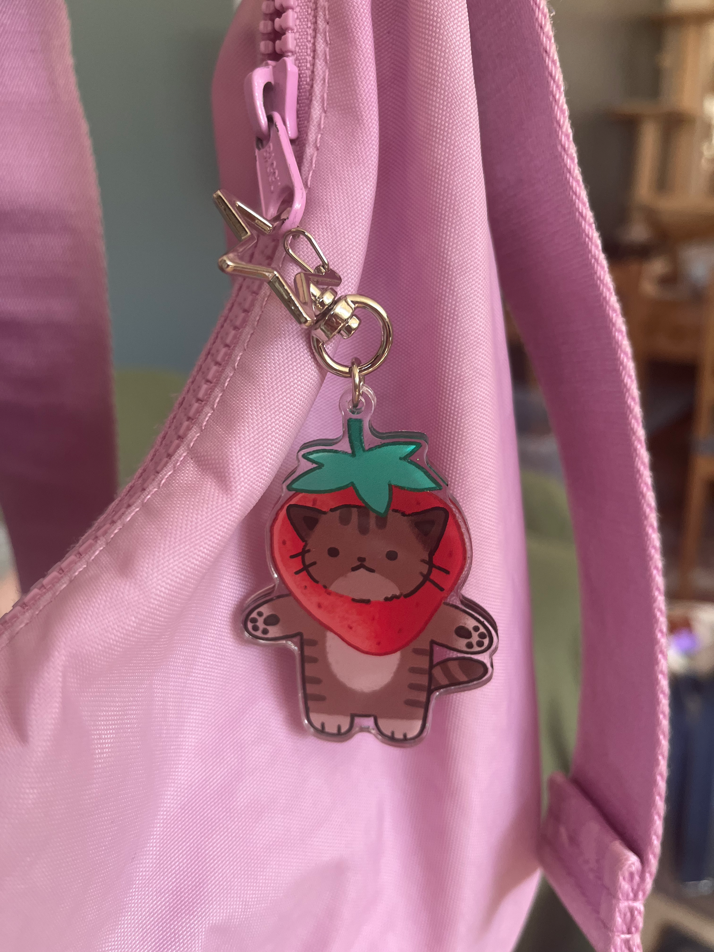 Fruit Cat Keychains