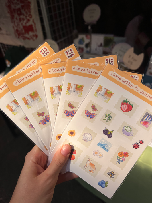 A Love Letter To Summer Sticker Sheet