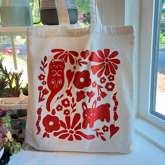Animal Garden Tote Bag
