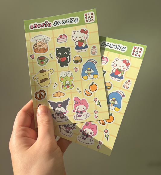 Kitty Snack Sticker Sheet