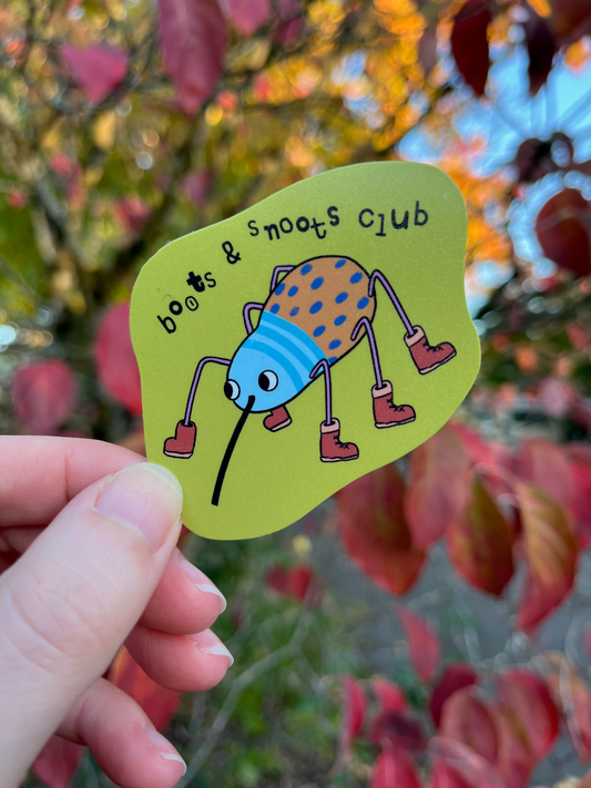 Boots & Snoots Club Vinyl Sticker
