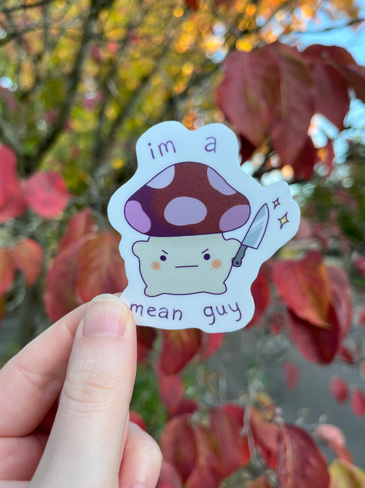 Mean Guy Vinyl Sticker